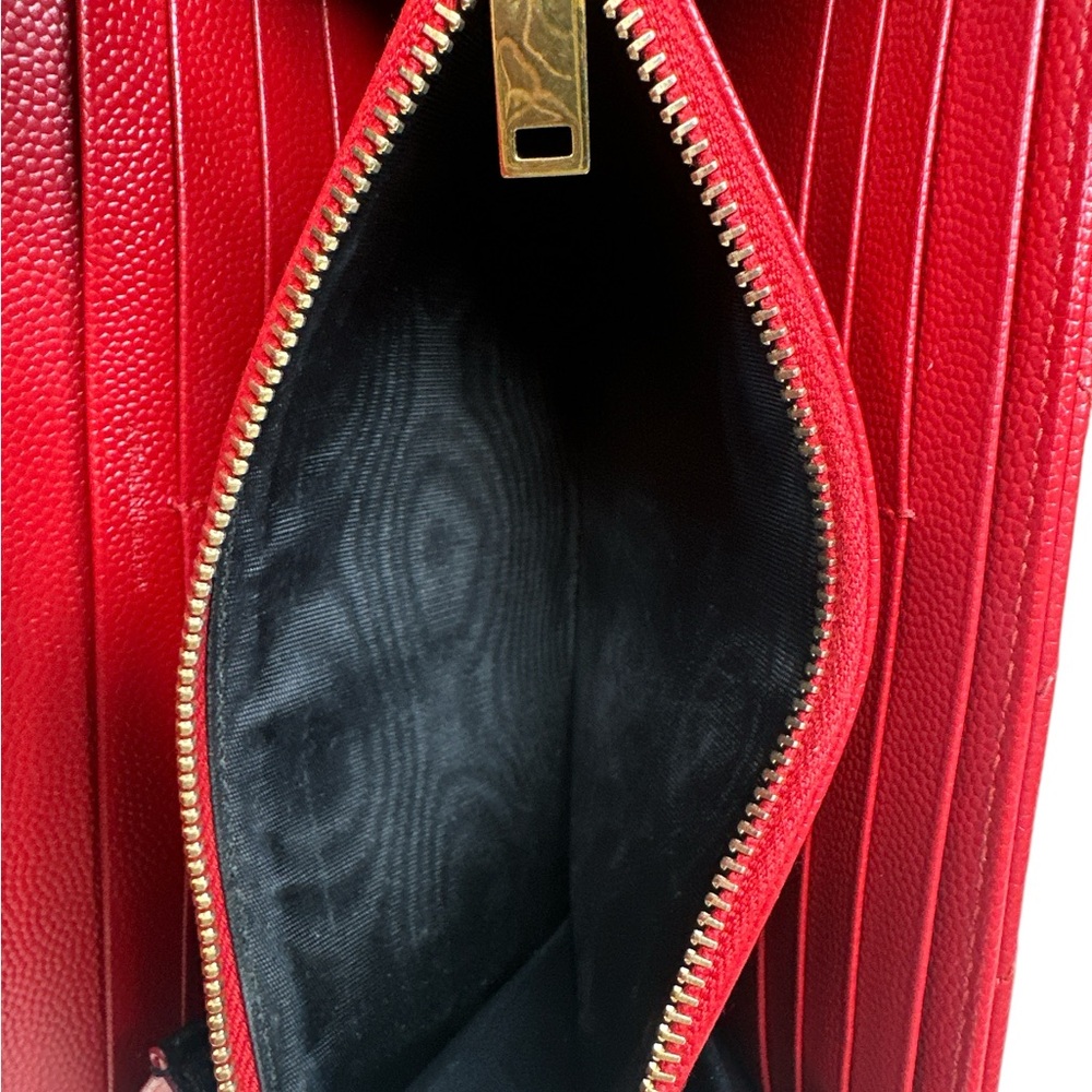 Yves Saint Laurent Red Wallet on Chain - Picture 11 of 12
